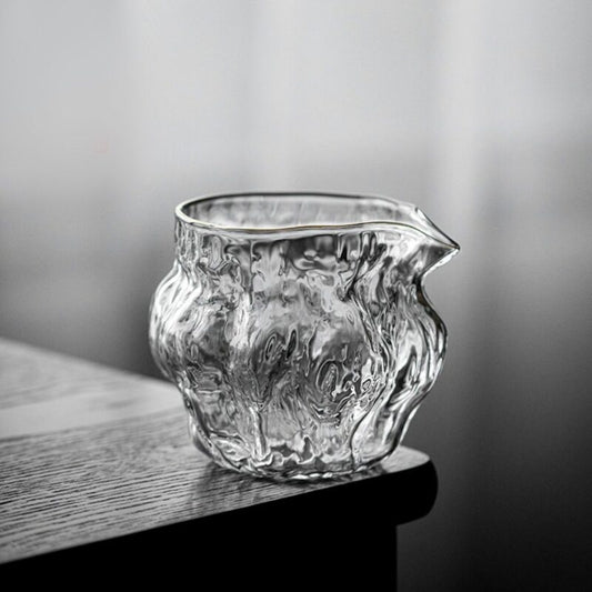Anti-Scald Glass Walnut Pattern Fair Cup