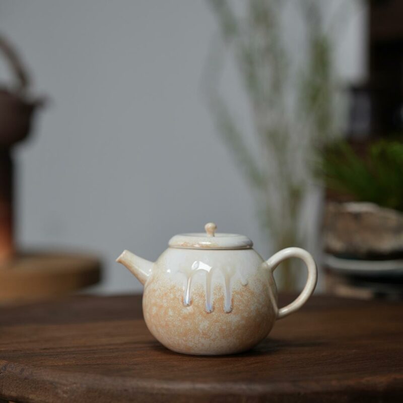 Gradient Glaze Ceramic Queen Conch Color 200ml Kung Fu Teapot